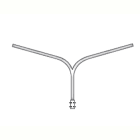 SEM - SEM4333/05 BRACCIO DOPPIO D 68X200+60X1000X1000 MM.