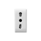 AVE - AVE441006/15TS PRESA BIPASSO 2P+T 10/16A DOMUS 1M