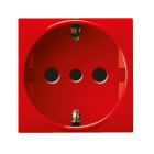 AVE - AVE442090TSR PRESA SCHUKO 2P+T 16A ROSSA S44 2M