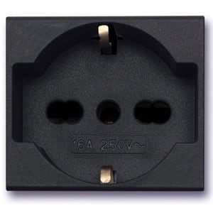 AVE - AVE45390/15TS PRESA UNEL BIPASSO 2P+T 10/16A NOIR