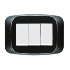 AVE - AVE45PB03NL PLACCA BANQ.TECNOP. 3M. NERO LUCIDO