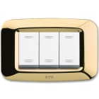 AVE - AVE45PY03OT PLACCA YES TECNOP. 3 MOD.OTTONE