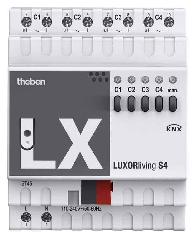 THEBEN S.R.L. - THE4800420 LUXORLIVING S4 ATTUATORE 4CAN 16A