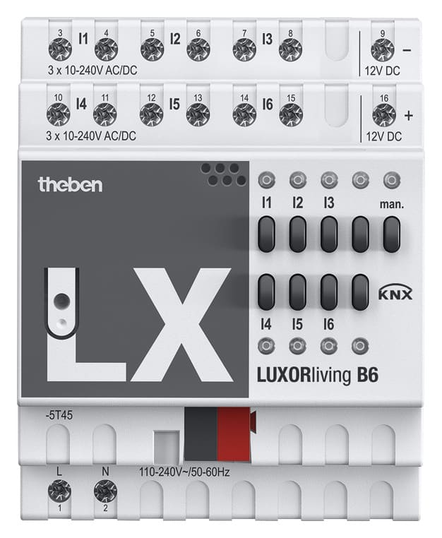 THEBEN S.R.L. - THE4800430 LUXORLIVING B6 INGRESSO BINARIO DIN 6CAN