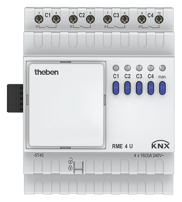 THEBEN S.R.L. - THE4930228 RME 4U KNX ATTUATORE 4CAN 16A ESP