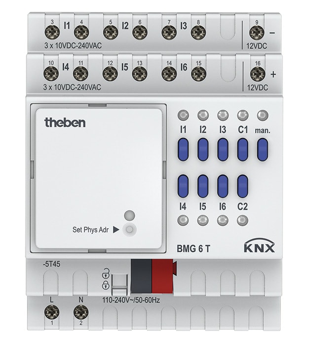 THEBEN S.R.L. - THE4930230 BMG 6T KNX INGRESSO BINARIO DIN 6CAN BAS