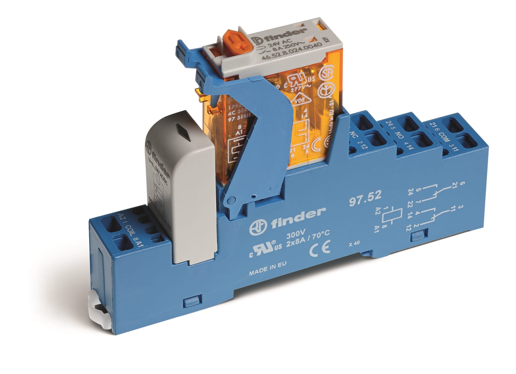 FINDER S.P.A. - FIN4C5290240050SPA INTERFACCIA MODULARE A RELE 2 CONTATTI
