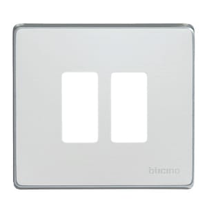 BTICINO S.P.A. - BTI500/2/X MAGIC - PLACCA 2P SCATOLA TONDA OXIDAL