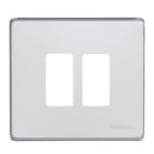 BTICINO - BTI500/2/X MAGIC - PLACCA 2P SCATOLA TONDA OXIDAL