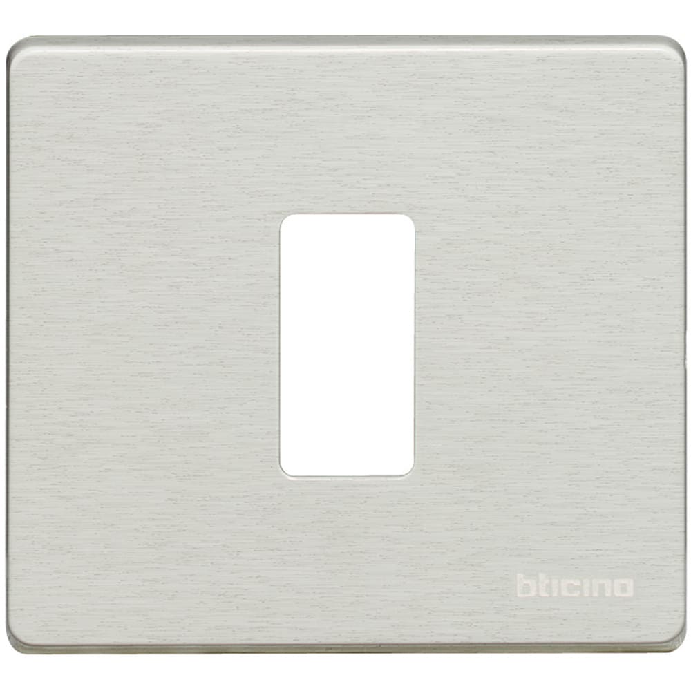 BTICINO BTI500/1/AL MAGIC - PLACCA 1P SCATOLA TONDA ALLUMINI
