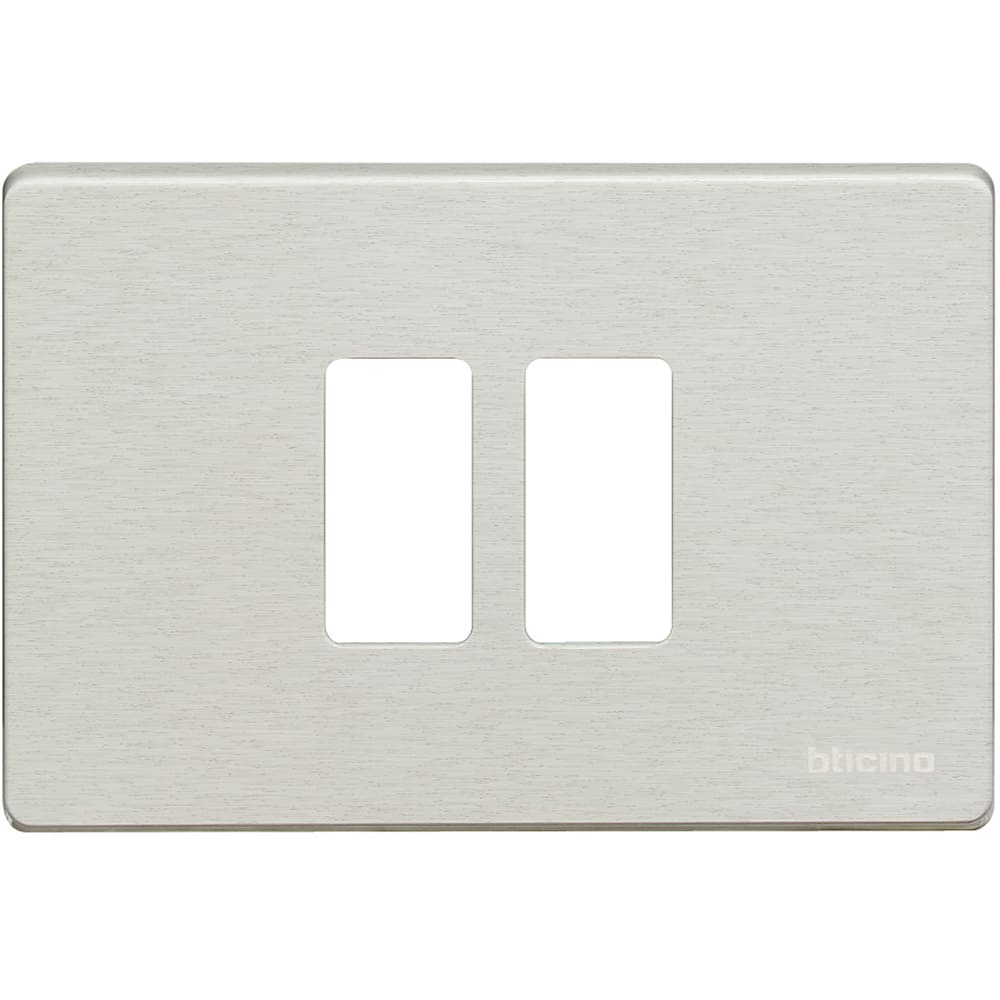 BTICINO BTI500/23/X MAGIC - PLACCA 2P SCATOLA TONDA OXIDAL