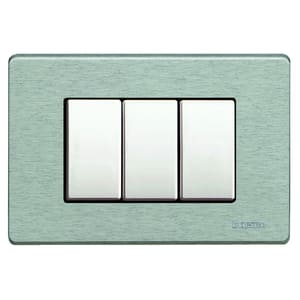 BTICINO S.P.A. - BTI503/3/AL MAGIC - PLACCA 3P ALLUMINIO