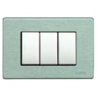 BTICINO - BTI503/3/AL MAGIC - PLACCA 3P ALLUMINIO