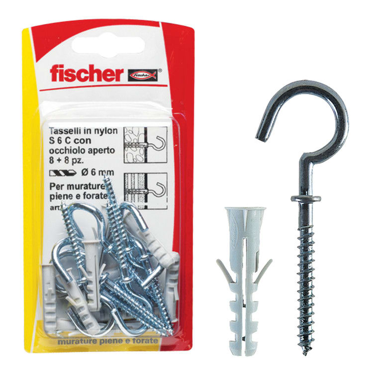 FISCHER ITALIA S.R.L - FIS00504432 S 6 C/3 K TASSELLI+ GANCI- L.GIALLA