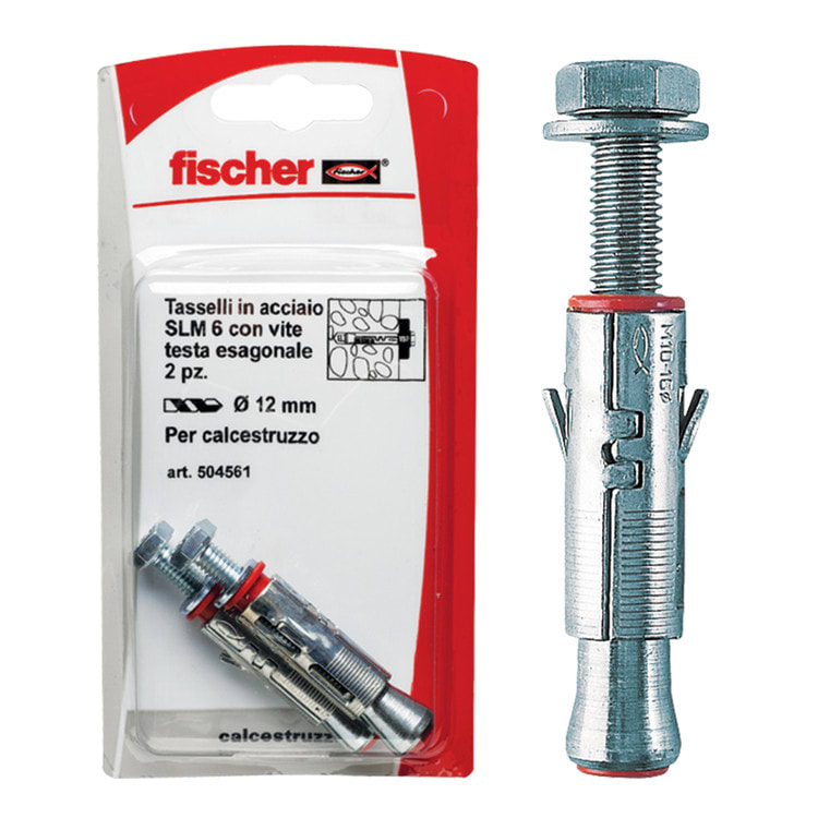 FISCHER ITALIA S.R.L - FIS00504561 SLM 6 TE K TASSELLI + VITI- L.GRIGIA