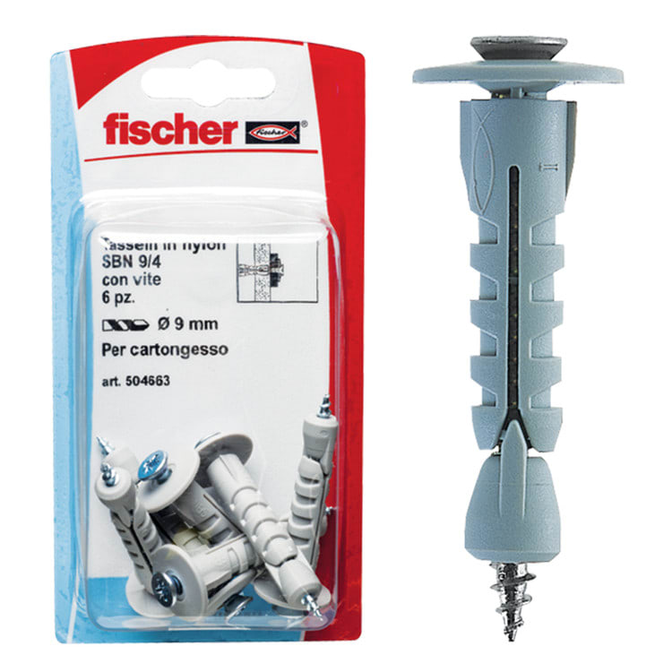 FISCHER ITALIA S.R.L - FIS00504663 SBN 9/4 K TASSELLI CARTONGESSO- L.AZZ