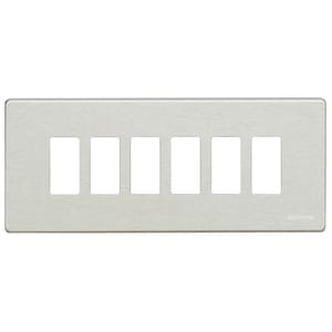 BTICINO S.P.A. - BTI506L/6/R MAGIC - PLACCA 6P RESINA