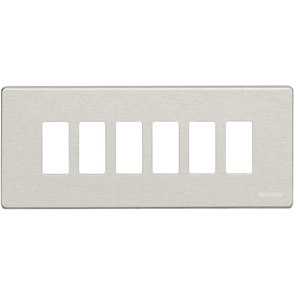 BTICINO BTI506L/6/R MAGIC - PLACCA 6P RESINA