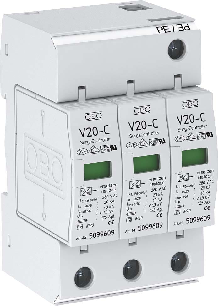 OBO BETTERMANN OBO5094624 V20 SPD T2 3+0 280V 20 KA