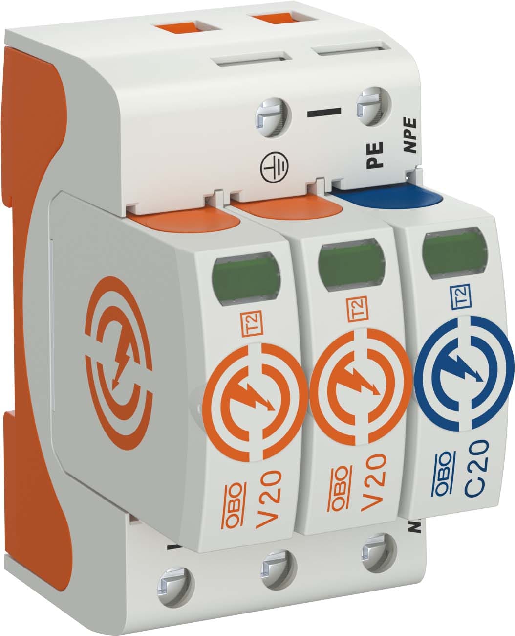 OBO BETTERMANN - OBO5095252 V20-2+NPE-280 LIMITATORE DI TIPO 2 2 POL