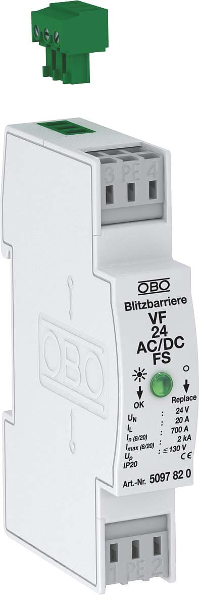 OBO BETTERMANN - OBO5097820 VF24-AC/DC-FS LIMITATORE TIPO 3 2 POLI C