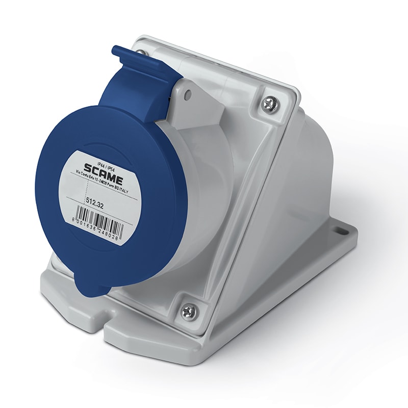 SCAME PARRE SPA SCA512.3253 PRESA DA PARETE 32A 2P+T 6H IP44/IP54