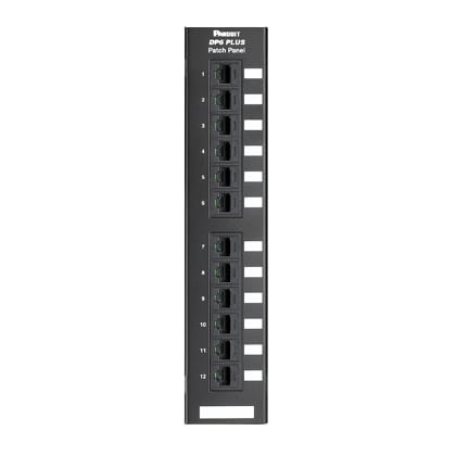PANDUIT - PANDP12688TGY PCHDOWNPTCHPNL,CAT6,FLAT,12-PORT,EA
