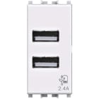 4 BOX SRL - 4BX4B.V14.USB.24 USB 2.4 Vimar Plana Bianca