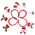 GIOCOPLAST NATALE SP - GCP52015411 CERCHIETTO CON MOLLE - 4 ASS