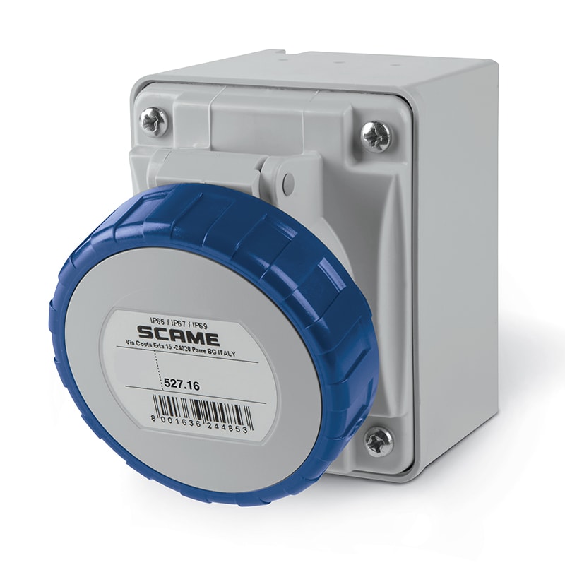 SCAME PARRE SPA SCA527.1654 PRESA PAR.C/DIR.3P+T 16A 67 9H