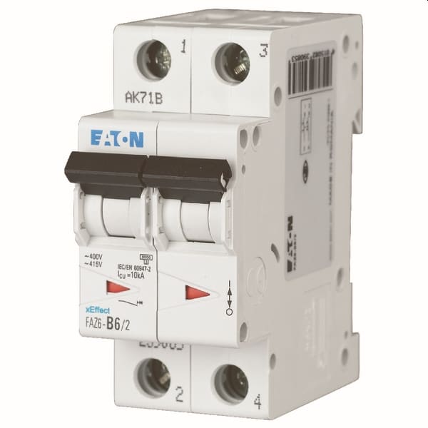 EATON MANIFACTURING - EAO239092 FAZ6-B40/2 INT. MT 6KA 2P B 40A