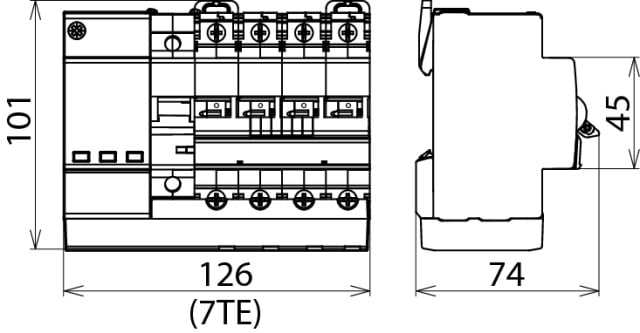 DEHN ITALIA S.P.A. - DEH900787 POP+MCB+SPD 4 255 C40