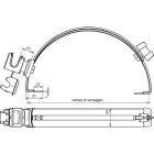 DEHN ITALIA SPA - DEH204129 STAFFA PORTAFILO X TETTI REGOLABILE INOX