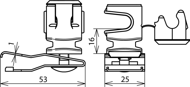 DEHN ITALIA S.P.A. - DEH204039 STAFFA PORTAFILO PER TETTI FIRSTSNAP INO