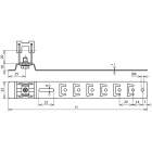 DEHN ITALIA SPA - DEH206227 Staffa portafilo per tetti UNIgrip Cu H 20mm Td 8mm con staffa punzonata L 475mm