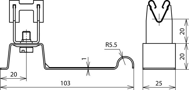 DEHN ITALIA S.P.A. - DEH206349 Dachleitungshalter