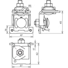 DEHN ITALIA SPA - DEH365057 MORSETTO SCANALATO IN CU CON CAVALLOTTO