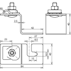 DEHN ITALIA SPA - DEH223020 STAFFA PORTAFILO INOX X TETTI IN LAMIERA