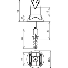 DEHN ITALIA SPA - DEH207109 STAFFA PORTAFILO DEHNGRIP INOXPER TD 8MM