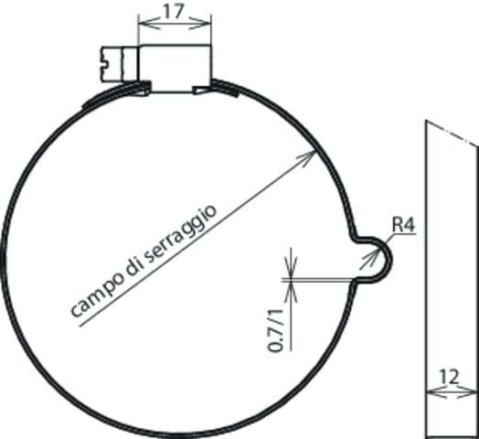 DEHN ITALIA S.P.A. - DEH200077 STAFFA PORTAFILO PER TD6-8MM INOX/GAL CU