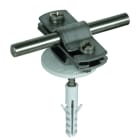 DEHN ITALIA SPA - DEH286819 Staffa portafilo con cavallotto INOX per Td 7-10/Pt 30mmcon vite e tassello