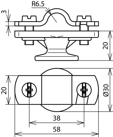 DEHN ITALIA S.P.A. - DEH275113 Leitungshalter