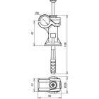 DEHN ITALIA SPA - DEH252000 Stangenhalter DEHNfix