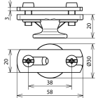 DEHN ITALIA SPA - DEH275030 STAFFA PORTAF.CON CAVALLOTTO INOX XTD16