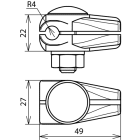 DEHN ITALIA SPA - DEH310008 CONNETTORE EST IN ZAMA PER TD 8MM C.VITE