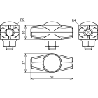 DEHN ITALIA SPA - DEH463010 Morsetto di sezionamento ES ZG f. Rd 8/1 0mm