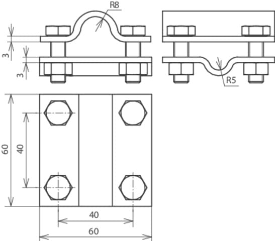 DEHN ITALIA S.P.A. - DEH318252 Kreuzstuck St/tZn
