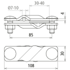 DEHN ITALIA SPA - DEH308320 SV-Klemme St/tZn