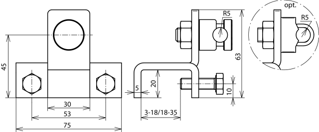 DEHN ITALIA S.P.A. - DEH372120 MORSETTO DI CONNESSIONE IN FE/TZN VERTIC