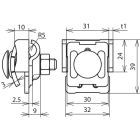 DEHN ITALIA SPA - DEH365037 MORSETTO SCANALATO IN CU CON CAVALLOTTO